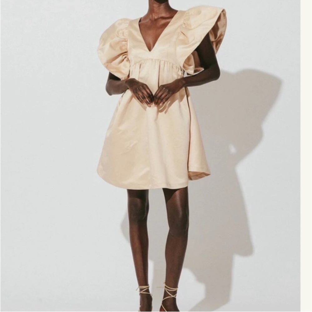 Cleobella Nahla Mini Dress | Color Pale Champagne